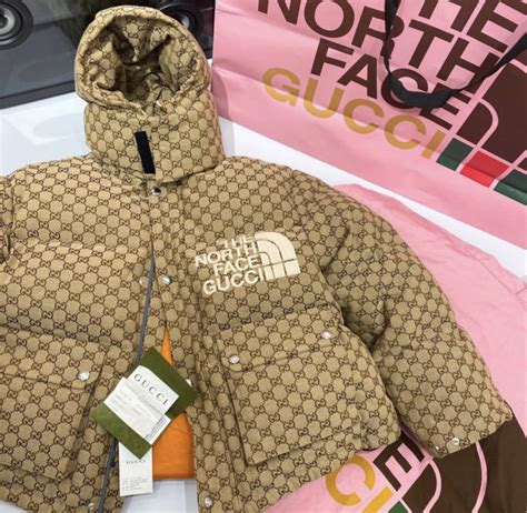 how much is a north face gucci jacket|north face Gucci hat price.